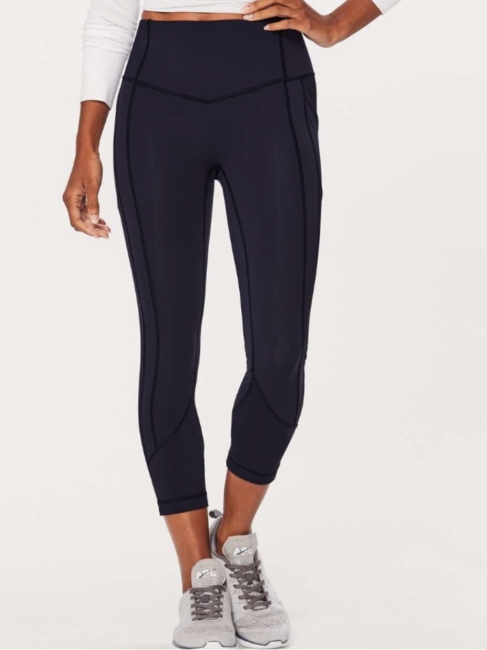 Lululemon athletics All The Right Places Crop II 23” Black Leggings Size 10